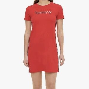 Tommy Hilfiger Red Y2K T-Shirt Dress XL NWOT